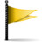 Actions flag yellow Icon